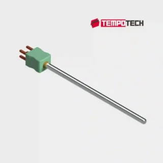 Platinum sheath thermocouple Type R, S and B with plug for high-temperature measurement