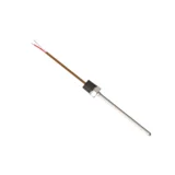 TC14 MGO thermocouple featuring an single side threaded fitting Instrument side, stainless steel sheath, and lead wire direct immersion temperature measurement.