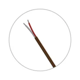Close-up of the TC41 thermocouple PVC insulated lead wire with bare wire termination for industrial temperature sensor connections.