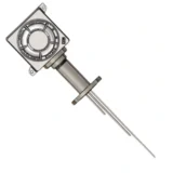Free-hanging multipoint thermocouple with process flange for industrial temperature profiling