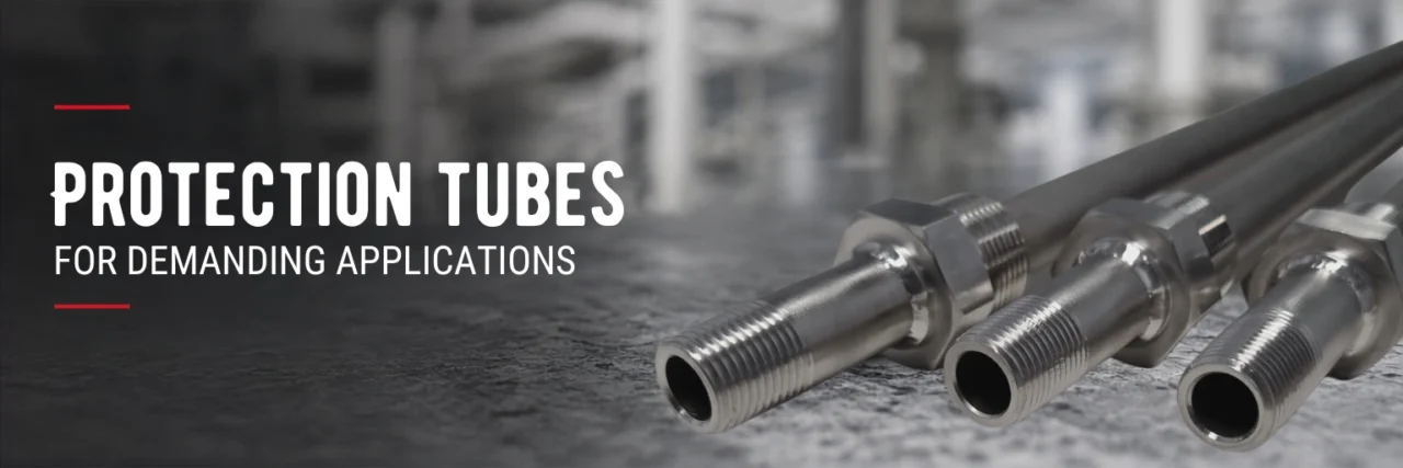 Understanding Thermocouple Protection Tubes 2 Industrial metal protection tube with threaded process connection for temperature sensors in demanding process and high-temperature applications.