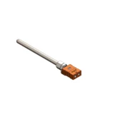 TC12 MGO-PAC thermocouple probe with stainless steel compression fitting and female connector for direct immersion temperature measurement.