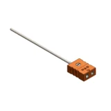 TC12 direct immersion MGO-PAC thermocouple with standard female connector for OEM and industrial process temperature sensing.