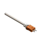 TC12 mineral insulated thermocouple with adjustable compression fitting and male connector for secure industrial process temperature measurement.