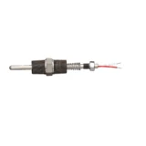 TC15 spring-loaded MGO replacement thermocouple element with threaded process fitting designed for industrial thermowell assemblies, OEM equipment, and accurate process temperature measurement.