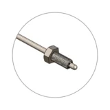 Close-up of the TC22 threaded nozzle thermocouple sensing tip with threaded mounting for accurate melt temperature measurement.