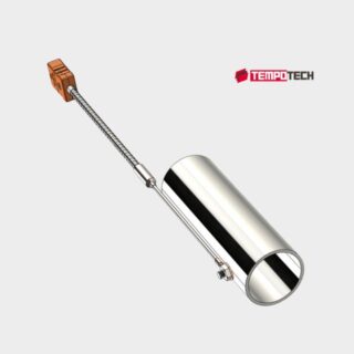 TC24 ring style thermocouple installed on a pipe surface for accurate industrial temperature measurement and process monitoring