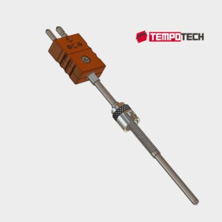 TC42 Adjustable Depth Bayonet Thermocouple with Connector