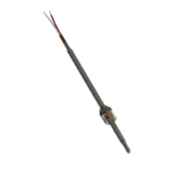 Complete TC43 Flexible Spring Bayonet Style Thermocouple with spring-loaded bayonet cap, stainless steel spring, and surface sensing probe for motors, bearings, plastics processing, packaging equipment, and industrial machinery.