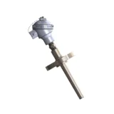 TC70 industrial thermocouple with connection head and flanged thermowell for process temperature measurement