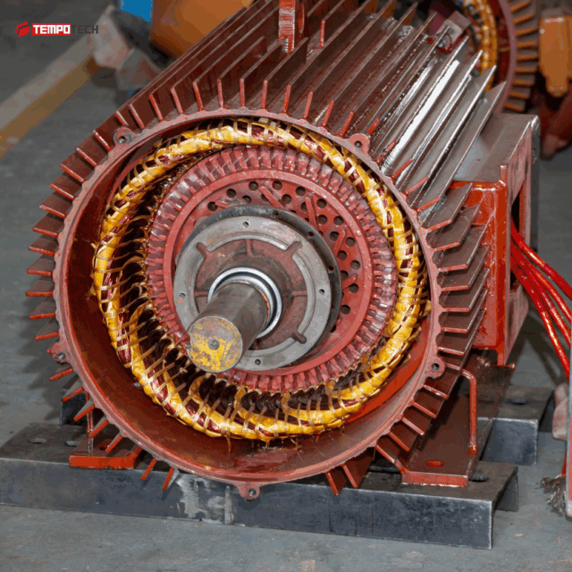 Electric Motor Post Tempotech Controls Bearing Temperature 