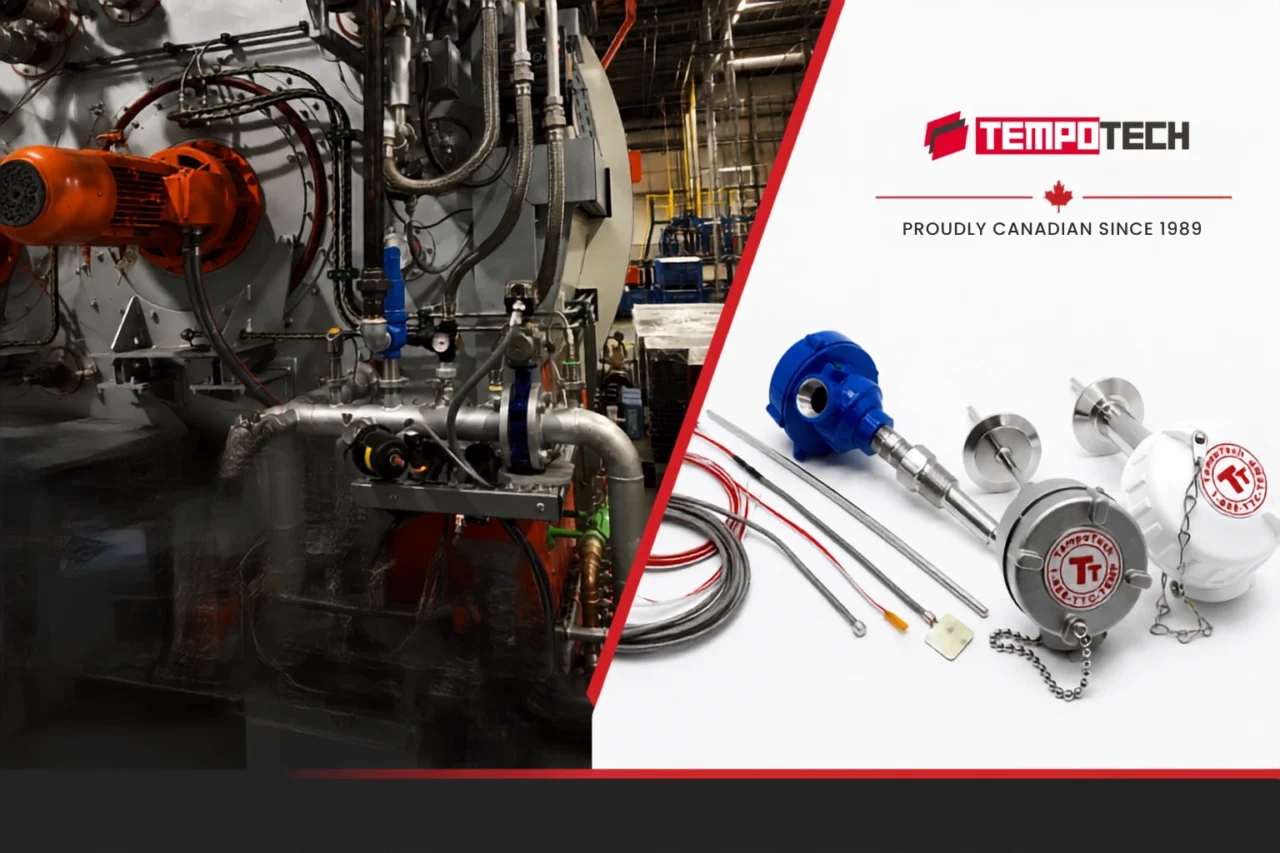 Tempotech thermocouples and temperature sensors for industrial temperature measurement applications